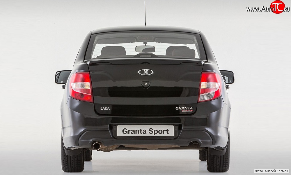 9 799 р. Задний бампер Granta Sport  Лада Гранта  2190 (2011-2017) седан дорестайлинг (Неокрашенный)  с доставкой в г. Санкт‑Петербург