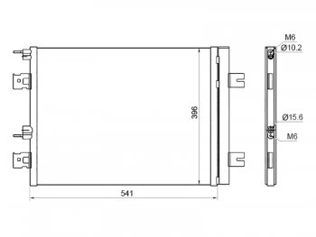 Радиатор кондиционера SAT Nissan Almera седан G15 (2012-2019)