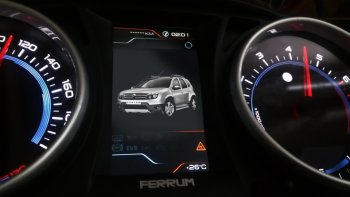 82 999 р. Приборная панель Ferrum GF 890 Renault Duster HS дорестайлинг (2010-2015) (Серебро)  с доставкой в г. Санкт‑Петербург. Увеличить фотографию 9