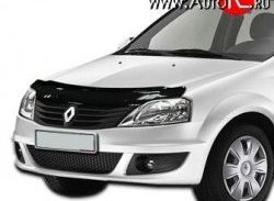 2 369 р. Дефлектор капота NovLine Renault Logan 1 дорестайлинг (2004-2010)  с доставкой в г. Санкт‑Петербург. Увеличить фотографию 1