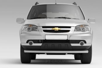 Защита переднего бампера Petroil Tuning (Ø63 мм) Chevrolet Niva 2123 рестайлинг (2009-2020)