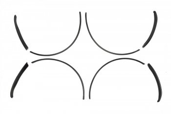 2 399 р. Защитные накладки кромки арок Tun-Auto  Лада Веста  2180 (2015-2024) седан дорестайлинг, седан рестайлинг  с доставкой в г. Санкт‑Петербург. Увеличить фотографию 1