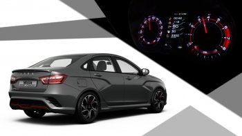 62 999 р. Приборная панель Ferrum GF 940 SPORT Edition Лада Веста Кросс 2181 универсал рестайлинг (2022-2024) (С кожаным щитком (строчка красная))  с доставкой в г. Санкт‑Петербург. Увеличить фотографию 8