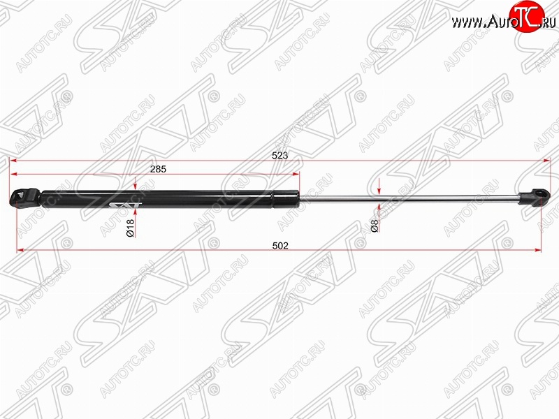 679 р. SAT крышки багажника SAT (L523 mm)  Volkswagen Bora - Passat  B5.5  с доставкой в г. Санкт‑Петербург