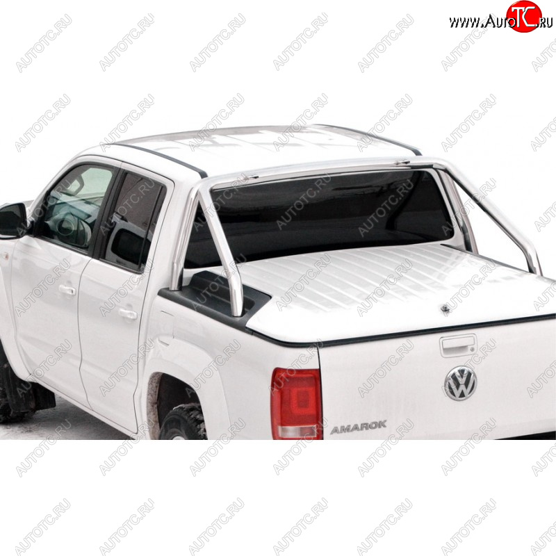 36 699 р. Защитная дуга багажника ТехноСфера (Техно Сфера) (Ø63,5 мм)  Volkswagen Amarok (2009-2016) дорестайлинг (Нержавейка)  с доставкой в г. Санкт‑Петербург