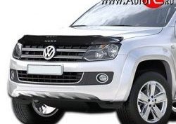 2 699 р. Дефлектор капота NovLine Volkswagen Amarok дорестайлинг (2009-2016)  с доставкой в г. Санкт‑Петербург. Увеличить фотографию 1