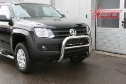 14 669 р. Защита переднего бампера Souz-96 (d76) Volkswagen Amarok дорестайлинг (2009-2016)  с доставкой в г. Санкт‑Петербург. Увеличить фотографию 2