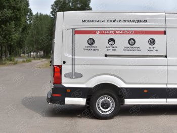 13 399 р. Защита заднего бампера (Ø75х42 мм, нержавейка) Russtal  Volkswagen Crafter  2 (2017-2024)  с доставкой в г. Санкт‑Петербург. Увеличить фотографию 3