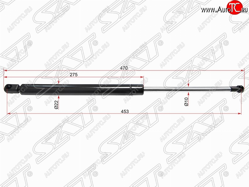 669 р. Газовый упор крышки багажника SAT  Volkswagen Golf  5 (2003-2009) хэтчбэк  с доставкой в г. Санкт‑Петербург