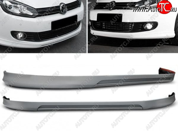 11 949 р. Накладка на передний бампер Votex Style Volkswagen Golf 6 хэтчбэк 5 дв. (2008-2014) (Неокрашенная)  с доставкой в г. Санкт‑Петербург