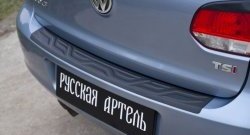 1 199 р. Защитная накладка на задний бампер RA  Volkswagen Golf  6 (2008-2014) хэтчбэк 5 дв.  с доставкой в г. Санкт‑Петербург. Увеличить фотографию 1