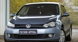 449 р. Реснички на фары RA  Volkswagen Golf  6 (2008-2014) хэтчбэк 5 дв. (Неокрашенные)  с доставкой в г. Санкт‑Петербург. Увеличить фотографию 2