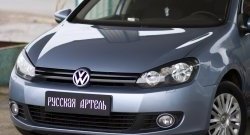 449 р. Реснички на фары RA  Volkswagen Golf  6 (2008-2014) хэтчбэк 5 дв. (Неокрашенные)  с доставкой в г. Санкт‑Петербург. Увеличить фотографию 4