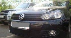 1 469 р. Сетка на бампер Russtal (черная)  Volkswagen Golf  6 (2008-2014)  с доставкой в г. Санкт‑Петербург. Увеличить фотографию 3