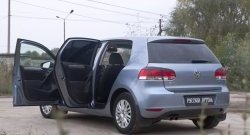 2 199 р. Накладки на порожки RA (комплект)  Volkswagen Golf  6 (2008-2014) хэтчбэк 5 дв.  с доставкой в г. Санкт‑Петербург. Увеличить фотографию 2