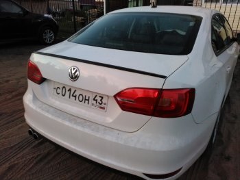 3 049 р. Лип спойлер АВТОКРАТ Volkswagen Jetta A6 седан дорестайлинг (2011-2015) (Неокрашенный)  с доставкой в г. Санкт‑Петербург. Увеличить фотографию 2