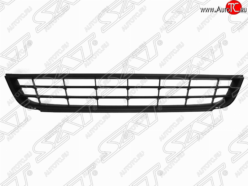 1 179 р. Решётка в передний бампер (с хром молдингом) SAT  Volkswagen Jetta  A6 (2011-2015)  с доставкой в г. Санкт‑Петербург