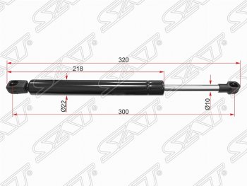 549 р. Газовый упор крышки багажника SAT  Volkswagen Jetta  A5 (2005-2011) седан  с доставкой в г. Санкт‑Петербург. Увеличить фотографию 1