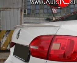 4 649 р. Лип спойлер Sport  Volkswagen Jetta  A6 (2011-2015) седан дорестайлинг (Неокрашенный)  с доставкой в г. Санкт‑Петербург. Увеличить фотографию 1