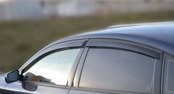 Комплект дефлекторов окон (ветровиков) 4 шт. (седан) Russtal Volkswagen Passat B5.5 седан рестайлинг (2000-2005)