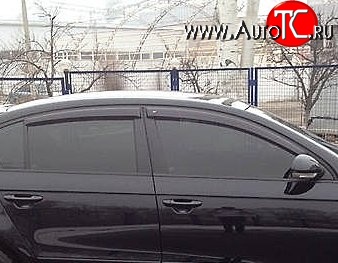 999 р. Комплект дефлекторов окон (ветровиков) 4 шт. (седан) Russtal Volkswagen Passat B6 седан (2005-2011)  с доставкой в г. Санкт‑Петербург