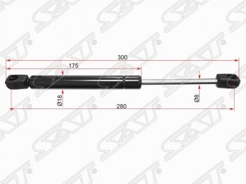 Газовый упор крышки багажника SAT Volkswagen Passat B5 универсал дорестайлинг (1996-2000)