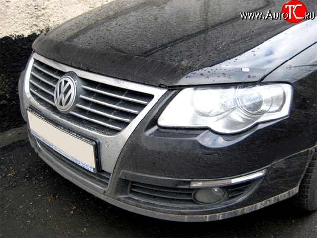 2 499 р. Дефлектор капота NovLine Volkswagen Passat B6 седан (2005-2011)  с доставкой в г. Санкт‑Петербург