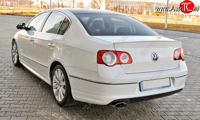 3 449 р. Лип спойлер R-LINE STYLE Volkswagen Passat B6 седан (2005-2011) (Неокрашенный)  с доставкой в г. Санкт‑Петербург