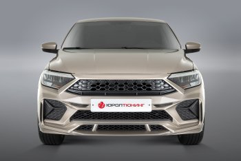 27 049 р. Передний бампер REBOOT  Volkswagen Polo  Mk6 (2020-2022) (Окрашенный в один цвет без выделений (вставки/сетки по умолчанию не окрашиваются))  с доставкой в г. Санкт‑Петербург. Увеличить фотографию 1