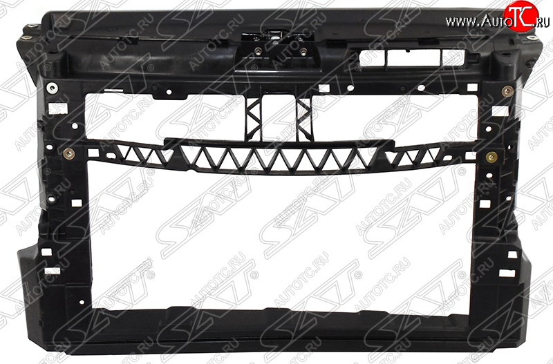 2 759 р. Рамка радиатора (телевизор) (бензин) SAT Volkswagen Polo 5 седан рестайлинг (2015-2020) (Неокрашенная)  с доставкой в г. Санкт‑Петербург