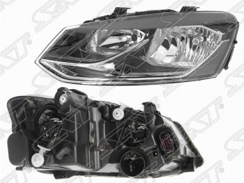 6 199 р. Левая фара SAT  Volkswagen Polo  5 (2015-2020) седан рестайлинг  с доставкой в г. Санкт‑Петербург. Увеличить фотографию 1