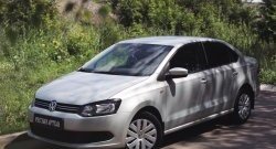 1 259 р. Реснички на фары RA  Volkswagen Polo  5 (2009-2015) хэтчбек дорестайлинг (Неокрашенные)  с доставкой в г. Санкт‑Петербург. Увеличить фотографию 4