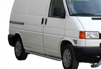 Защита порогов ТехноСфера (Техно Сфера) (Сталь с покрытием, 51 mm) Volkswagen Caravelle T4 рестайлинг (1995-2003)