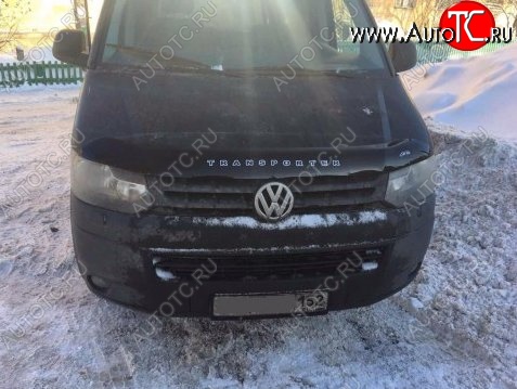 999 р. Дефлектор капота Russtal (вариант Б) Volkswagen Transporter T5 рестайлинг (2009-2015)  с доставкой в г. Санкт‑Петербург