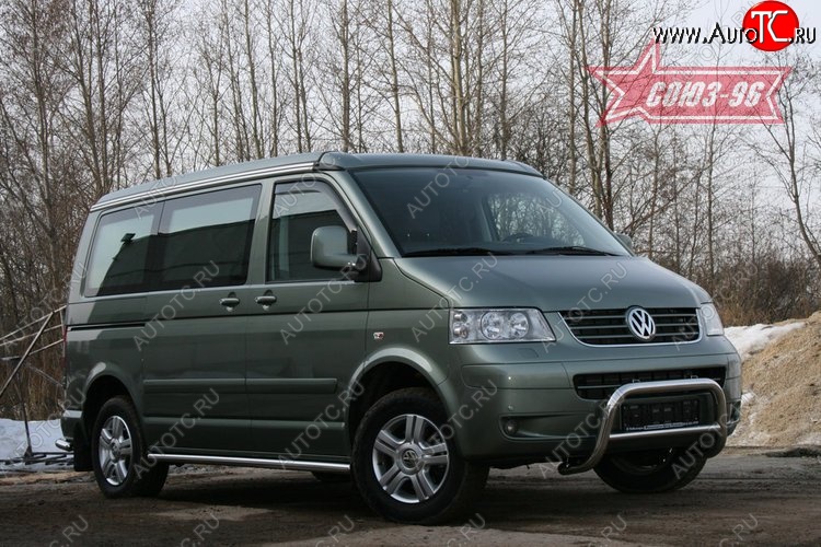 12 959 р. Защита переднего бампера Souz-96 (d60) Volkswagen Transporter T5 рестайлинг (2009-2015)  с доставкой в г. Санкт‑Петербург