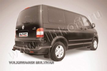 4 999 р. Уголки d57  Volkswagen Transporter  T5 (2003-2009) дорестайлинг (Цвет: серебристый)  с доставкой в г. Санкт‑Петербург. Увеличить фотографию 1