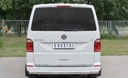 16 699 р. Защита заднего бампера (Ø75x42 мм, нержавейка, длинная база) Russtal  Volkswagen Caravelle  T6 - Transporter  T6  с доставкой в г. Санкт‑Петербург. Увеличить фотографию 4