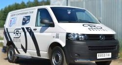 15 899 р. Широкая защита порогов SLITKOFF Volkswagen Transporter T6 дорестайлинг (2015-2019)  с доставкой в г. Санкт‑Петербург. Увеличить фотографию 3