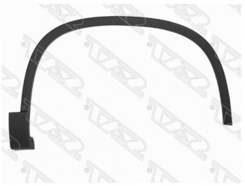 1 249 р. Правый молдинг арки крыла SAT (передний)  Volkswagen Tiguan  NF (2006-2017) дорестайлинг, рестайлинг  с доставкой в г. Санкт‑Петербург. Увеличить фотографию 1