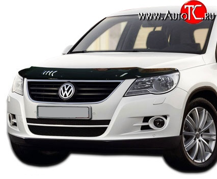 2 499 р. Дефлектор капота NovLine Volkswagen Tiguan NF дорестайлинг (2006-2011)  с доставкой в г. Санкт‑Петербург