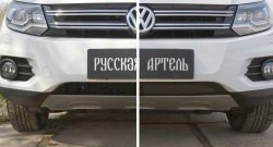 1 639 р. Защитная сетка решетки переднего бампера (Track & Field) РА Volkswagen Tiguan NF рестайлинг (2011-2017)  с доставкой в г. Санкт‑Петербург. Увеличить фотографию 4