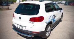 9 249 р. Одинарная защита заднего бампера из трубы диаметром 76 мм (Sport & Style) Russtal  Volkswagen Tiguan  NF (2011-2017) рестайлинг  с доставкой в г. Санкт‑Петербург. Увеличить фотографию 2