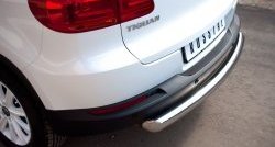 14 399 р. Защита заднего бампера (Ø76 мм, нержавейка,Track & Field) Russtal Volkswagen Tiguan NF рестайлинг (2011-2017)  с доставкой в г. Санкт‑Петербург. Увеличить фотографию 2