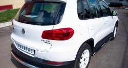 14 399 р. Защита заднего бампера (Ø76 мм, нержавейка,Track & Field) Russtal Volkswagen Tiguan NF рестайлинг (2011-2017)  с доставкой в г. Санкт‑Петербург. Увеличить фотографию 4