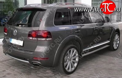 9 649 р. Накладки на колёсные арки CT v2 Volkswagen Touareg GP рестайлинг (2006-2010) (Неокрашенные)  с доставкой в г. Санкт‑Петербург