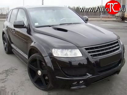 37 849 р. Пластиковый капот Techart Magnum Style 7L Volkswagen Touareg GP дорестайлинг (2002-2007) (Неокрашенный)  с доставкой в г. Санкт‑Петербург