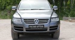 769 р. Реснички на фары RA  Volkswagen Touareg  GP (2002-2007) дорестайлинг (Неокрашенные)  с доставкой в г. Санкт‑Петербург. Увеличить фотографию 4