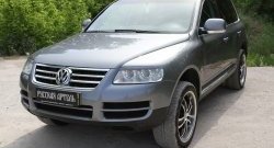 769 р. Реснички на фары RA  Volkswagen Touareg  GP (2002-2007) дорестайлинг (Неокрашенные)  с доставкой в г. Санкт‑Петербург. Увеличить фотографию 5