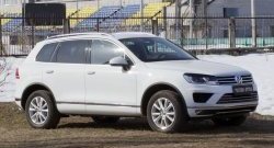 679 р. Реснички на фары RA  Volkswagen Touareg  NF (2014-2018) рестайлинг (Неокрашенные)  с доставкой в г. Санкт‑Петербург. Увеличить фотографию 2