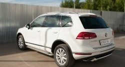 19 999 р. Одинарная защита заднего бампера диаметром 63 мм SLITKOFF Volkswagen Touareg NF рестайлинг (2014-2018)  с доставкой в г. Санкт‑Петербург. Увеличить фотографию 4